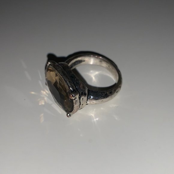 Chunky Stone Silver RIng - Picture 3 of 4